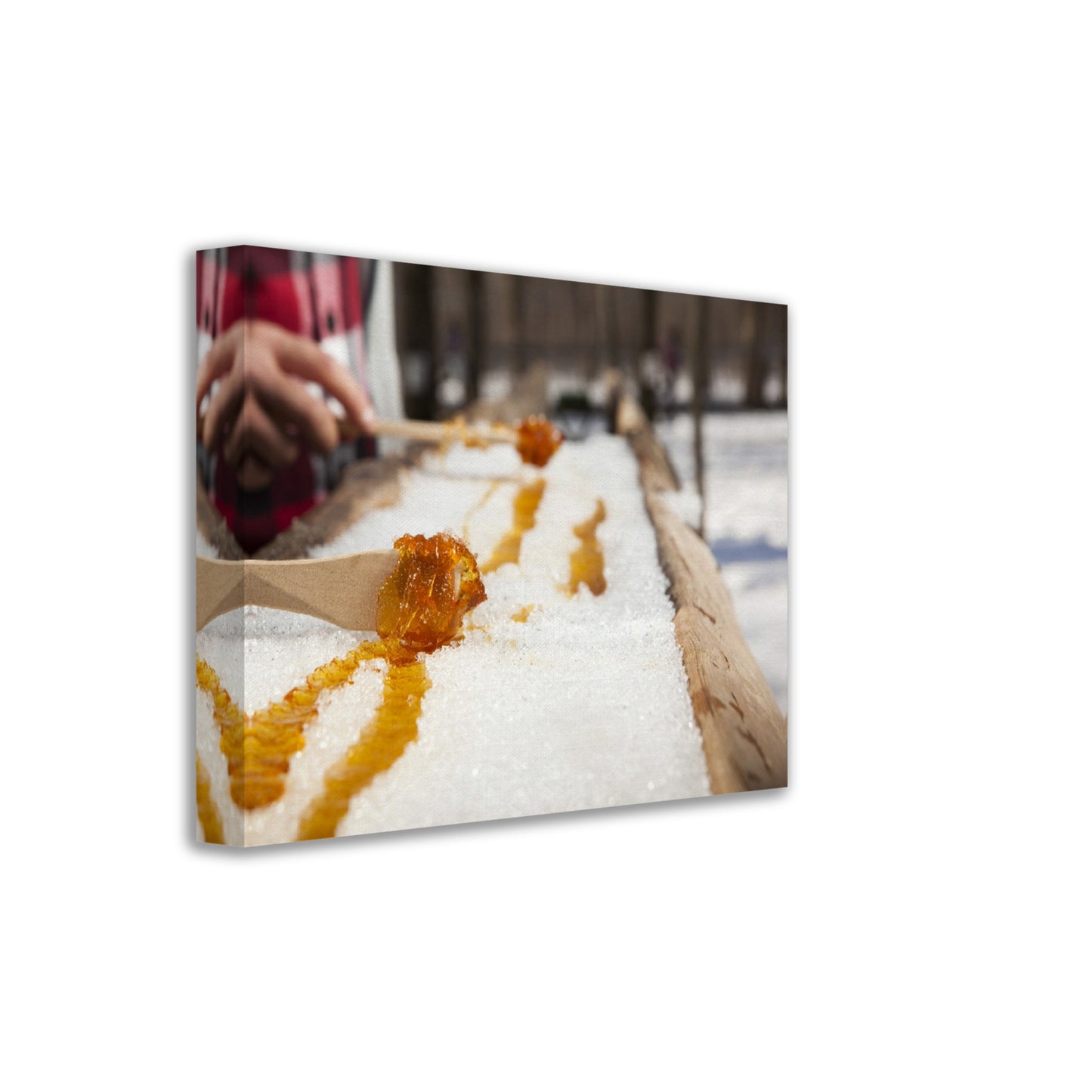 Canvas - Maple Taffy on snow